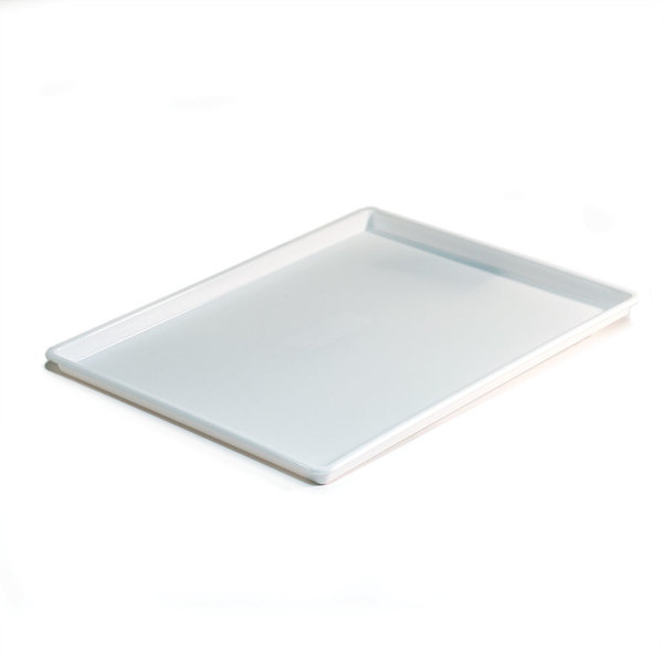 Hapco-Elmar Essential 10.5x12.5" Rect. Tray W/ Square Corners, White, PK 36 R3010WHT